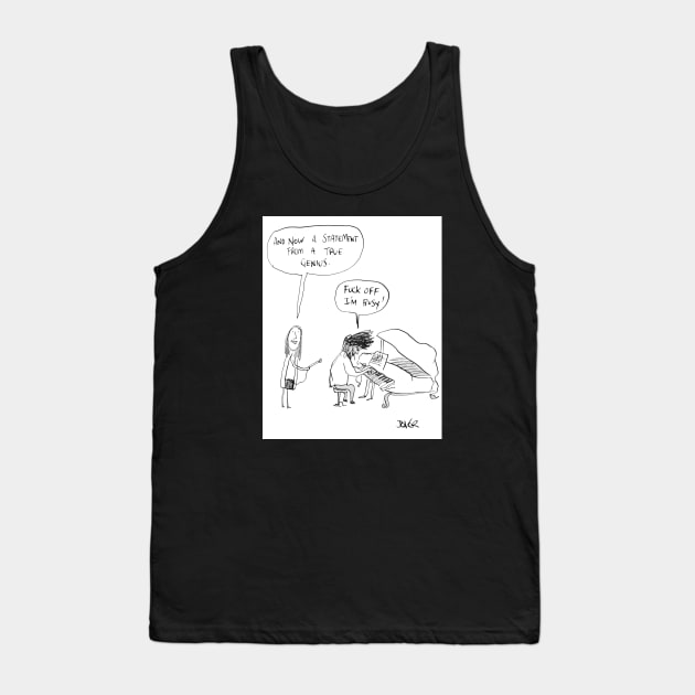 True genius Tank Top by Loui Jover 